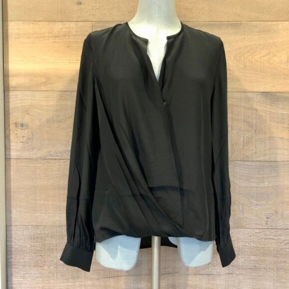 NWOT Rag and Bone Lora women black Silk Blouse  Relaxed Top size S - Picture 6 of 11